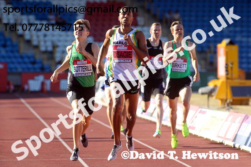 Mens 800 metres, Muller British Championships, Alexander Stadium, Birmingham. Photo: David T. Hewitson/Sports for All Pics